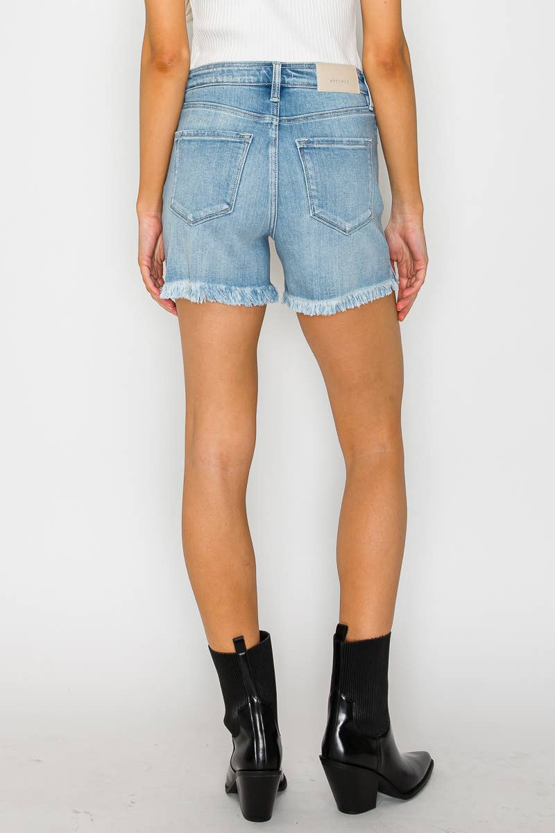 HIGH RISE CROSSOVER SHORTS