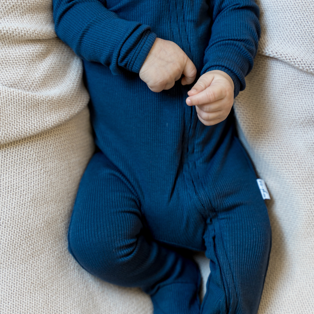 Ribbed Bamboo Footed Sleepers