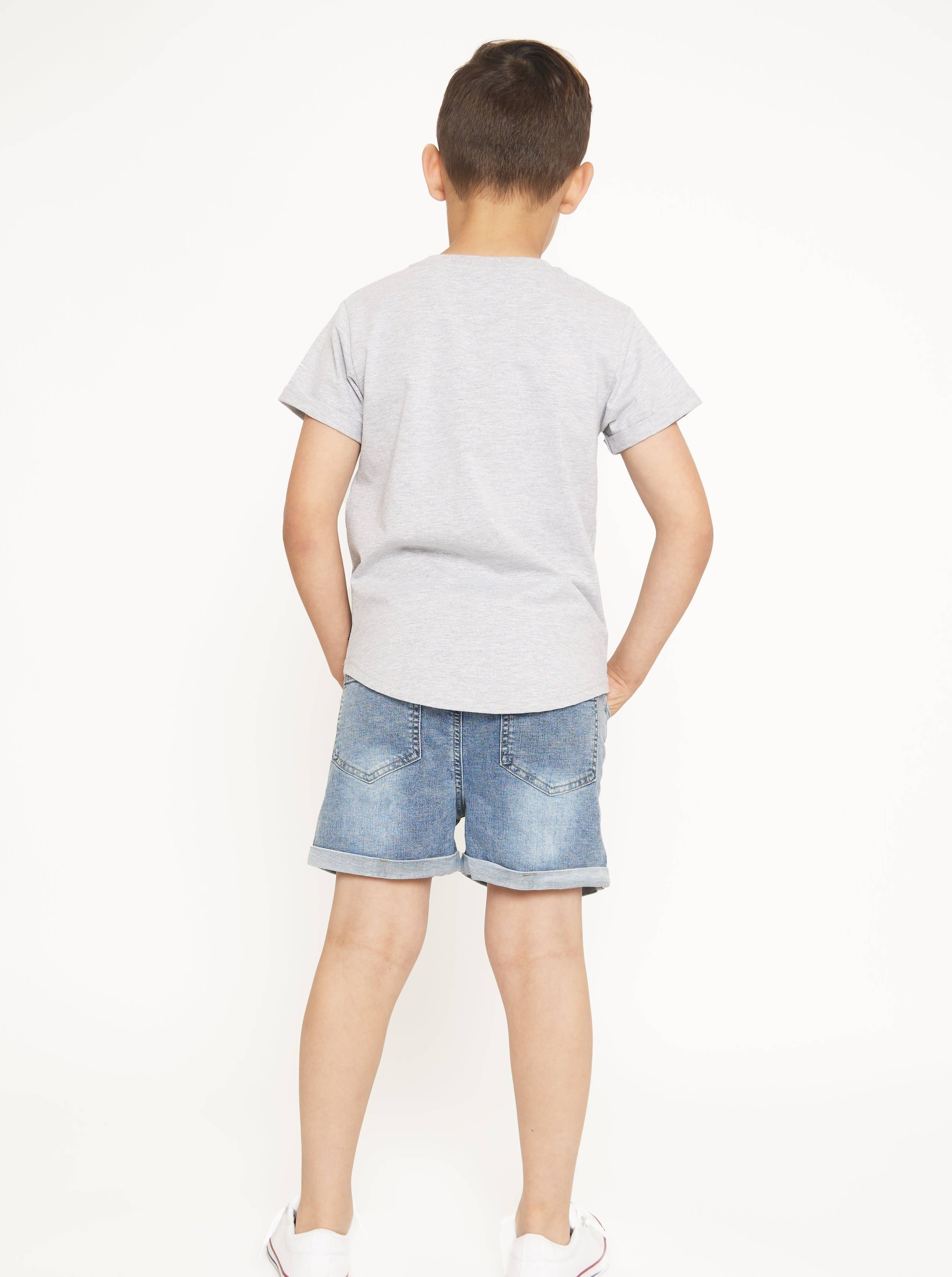 Distressed Denim Short