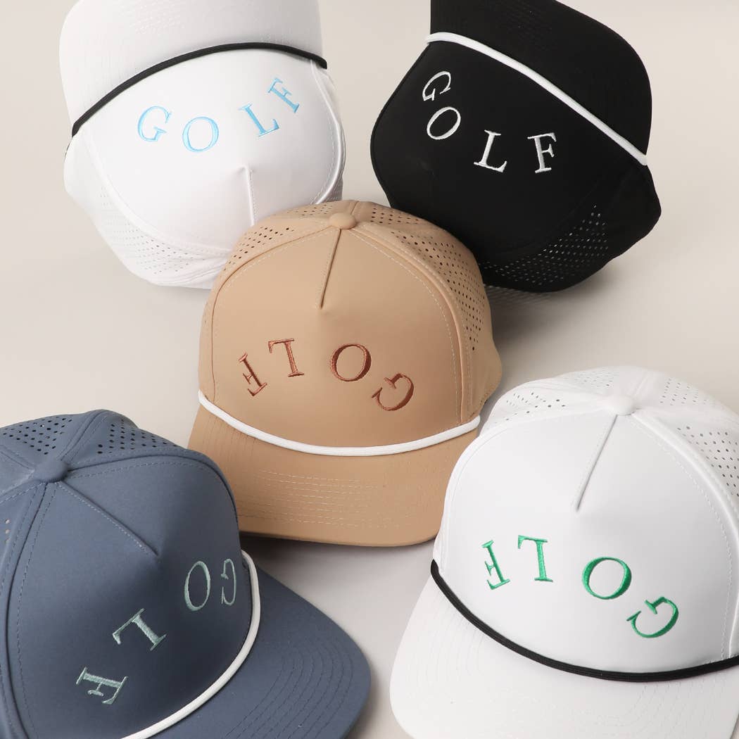 GOLF Upside Down Solid Color Premium Materials Trucker Hat